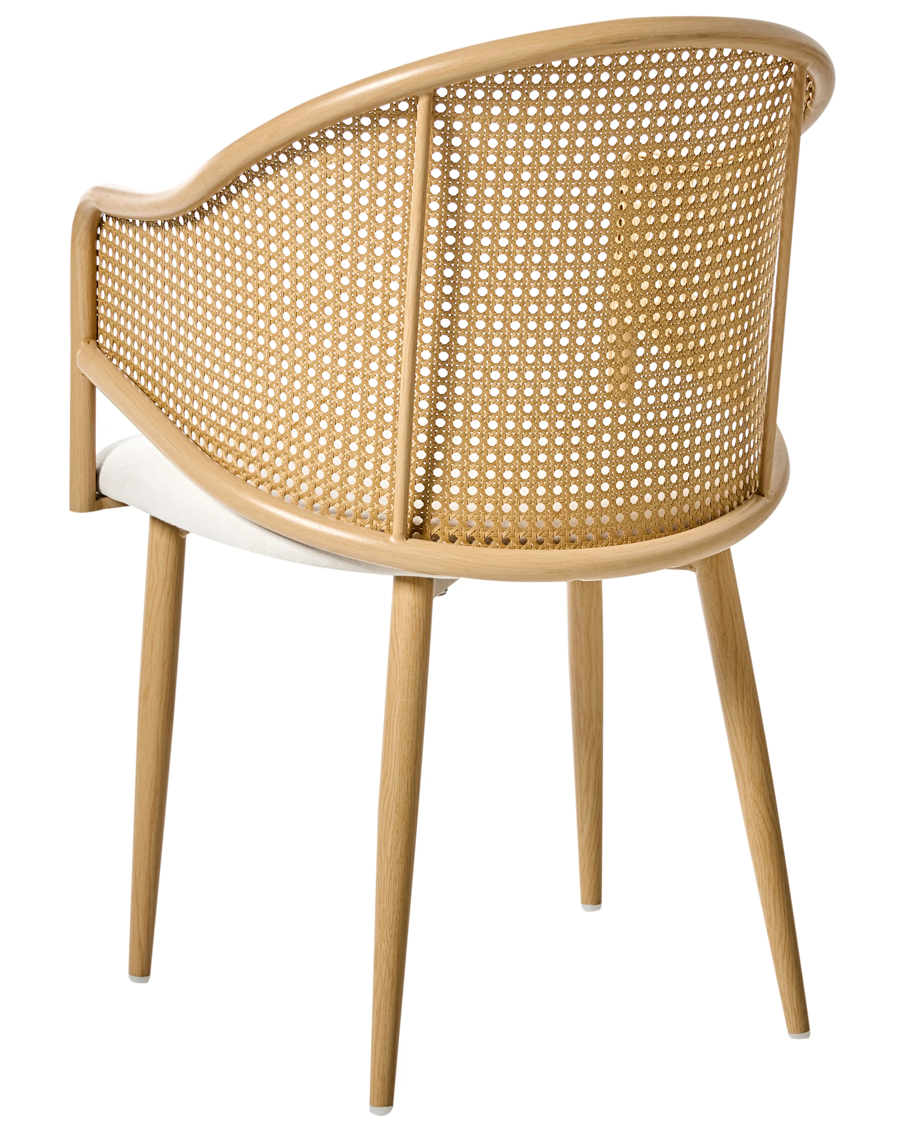 Set van 2 eetkamerstoelen WEIMAR Metaal Lichtbruin