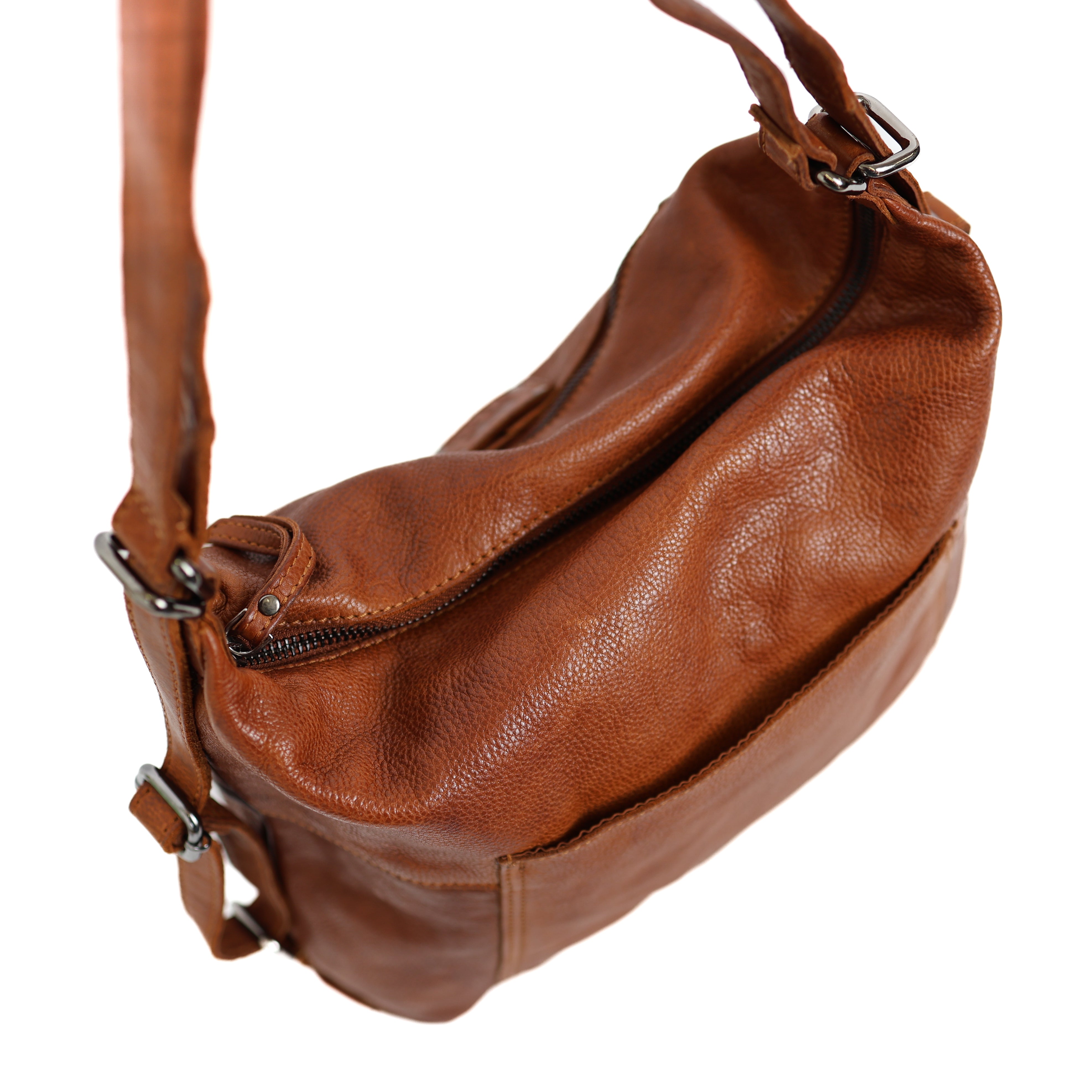 Rugzak/handtas 'Veerle' cognac Cognac