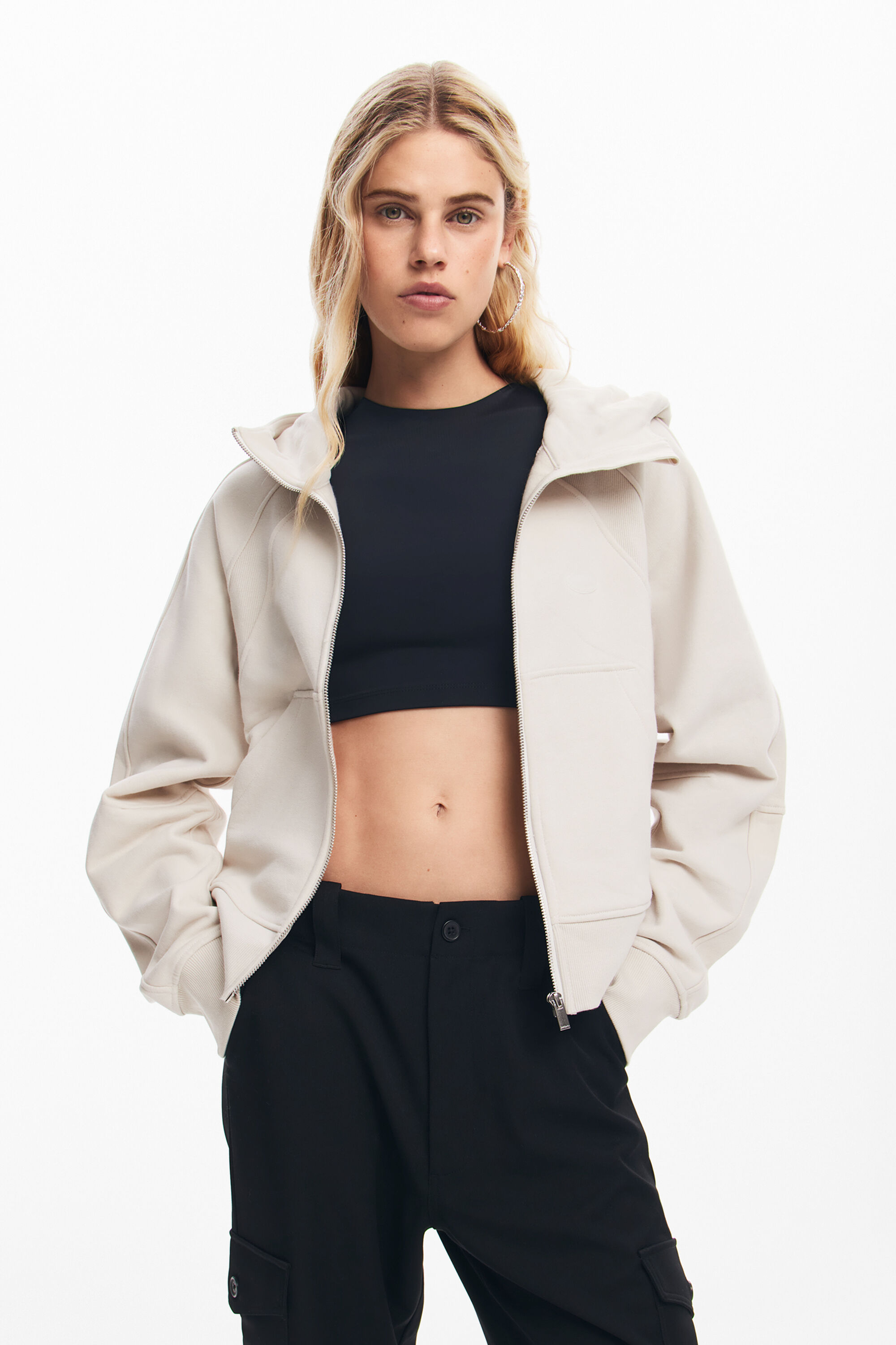 Moletom com capuz oversized