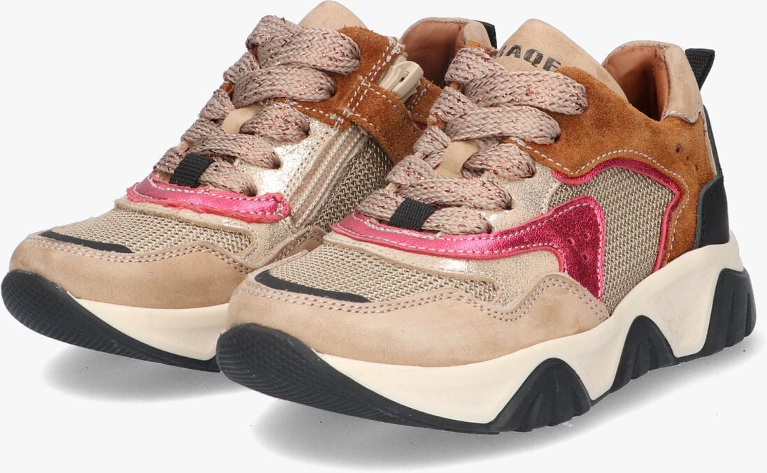 BRAQEEZ gouden braqeez lage sneakers guusje garda