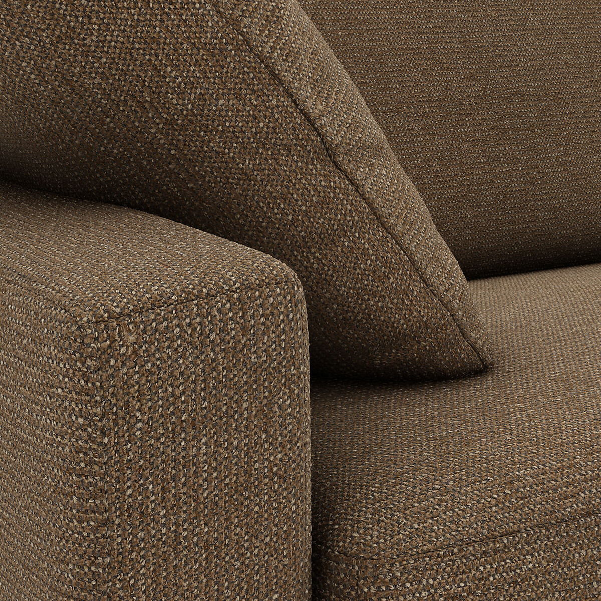 LA REDOUTE INTERIEURS<br>Sofá-cama em tecido texturizado salpicado, espuma HR premium, Timor