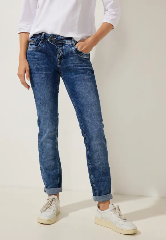 Casual Fit Jeans - authentic blue destroy