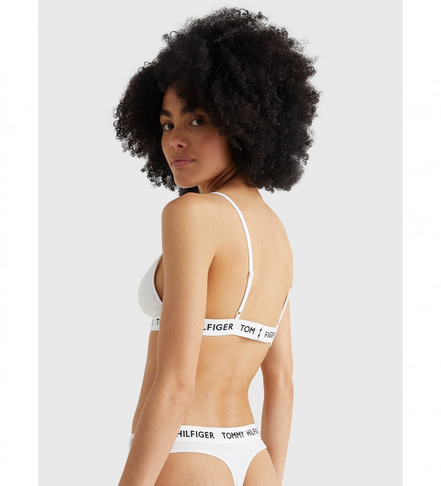 Sutiã acolchoado Tommy Hilfiger, algodão branco