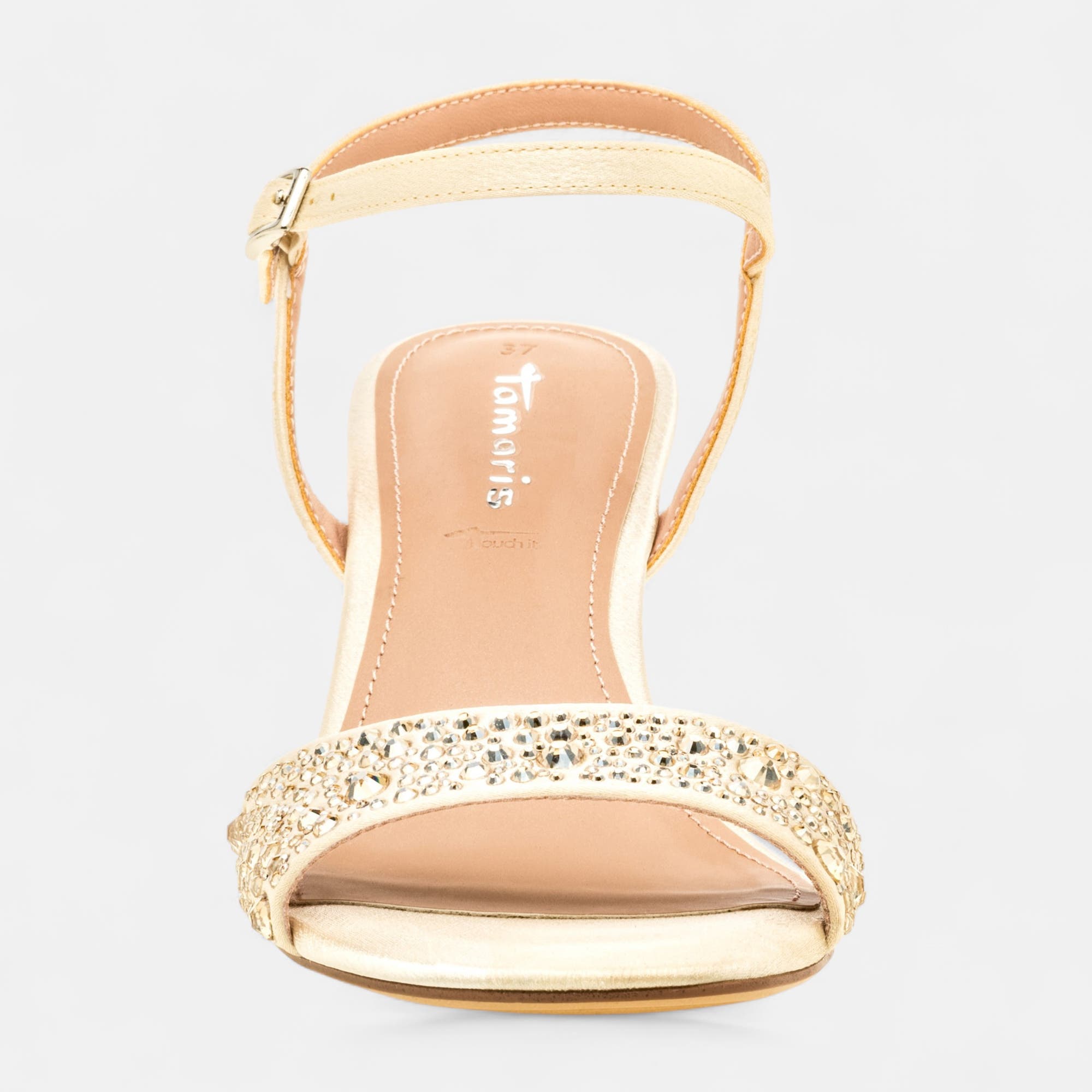 Nu-pieds à talon Femme beige