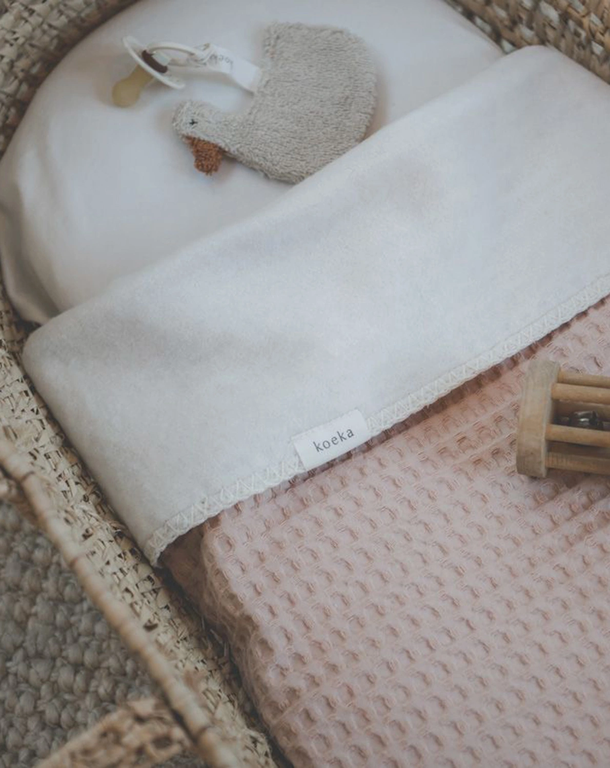 Baby-Decke AMSTERDAM (100x75) in rosa salt