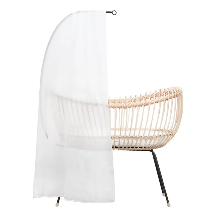 Bermbach Handcrafted Support et voile de lit Theo en coton bio | Naturel