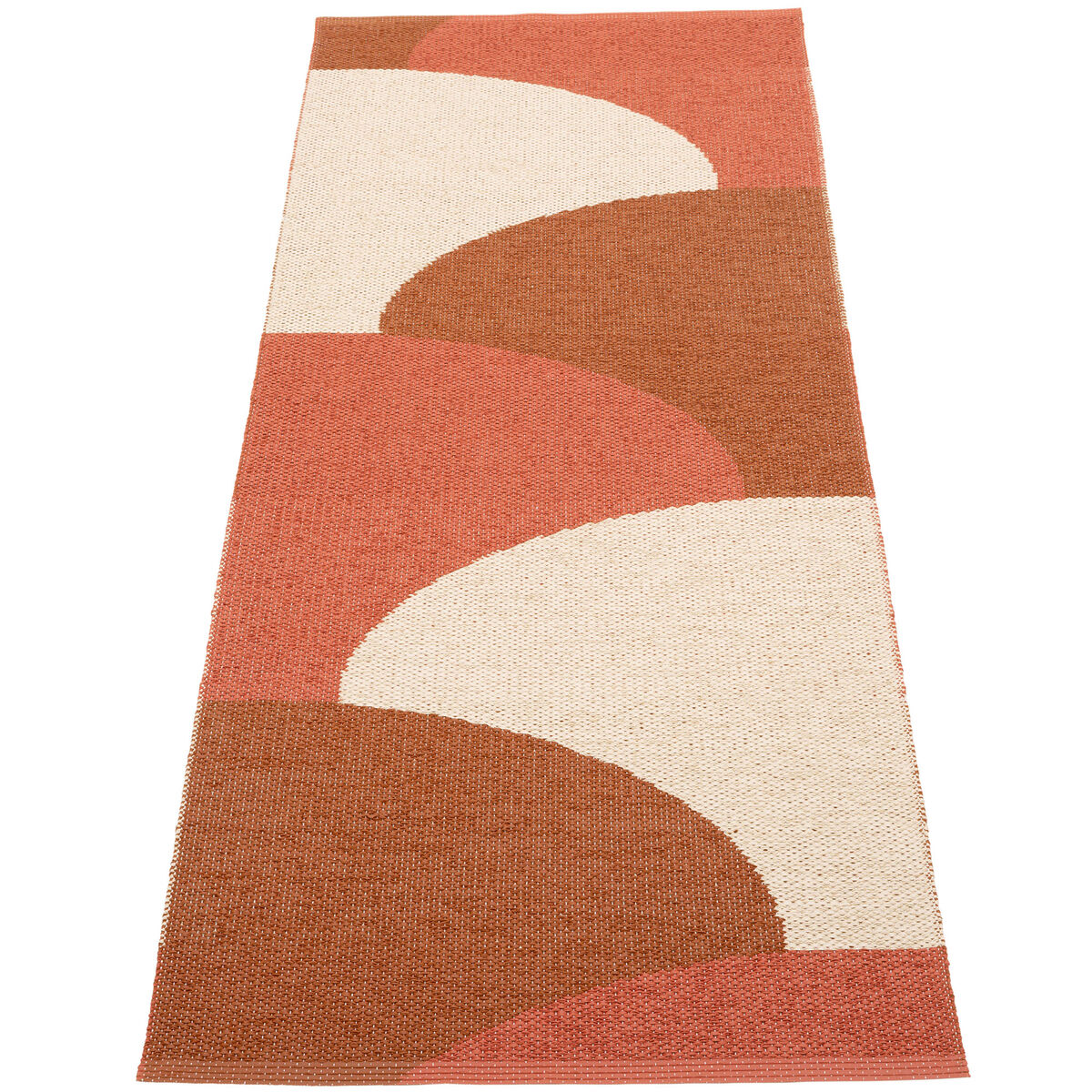 Pappelina Hill teppe 70 × 180 cm, brick/rust/cream