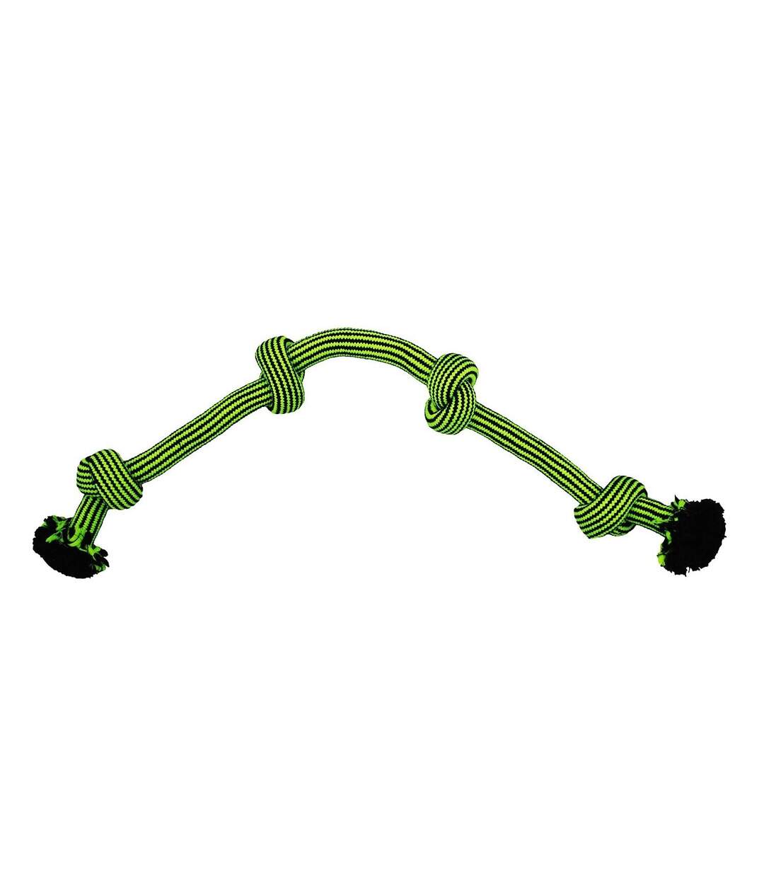 Jolly Pets - Jouet pour chiens en corde KNOT-N-CHEW (Vert / Noir) (S-M) - UTTL5218
