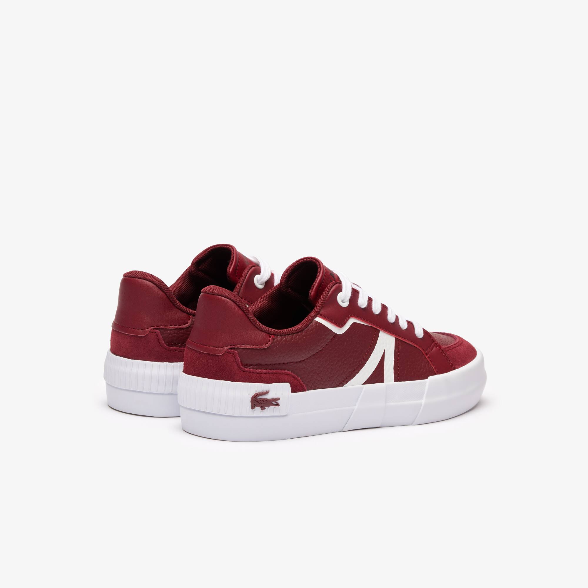 Sneakers L004 femme en cuir color-block Sneakers - Rouge - Lacoste - Femme