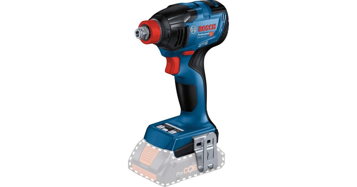 BoschSlagmoersleutel GDX 18V-210 C Professional solo, 18Volt  (Blauw/zwart, Bluetooth module, Accu en oplader niet inbegrepen, in L-BOXX)