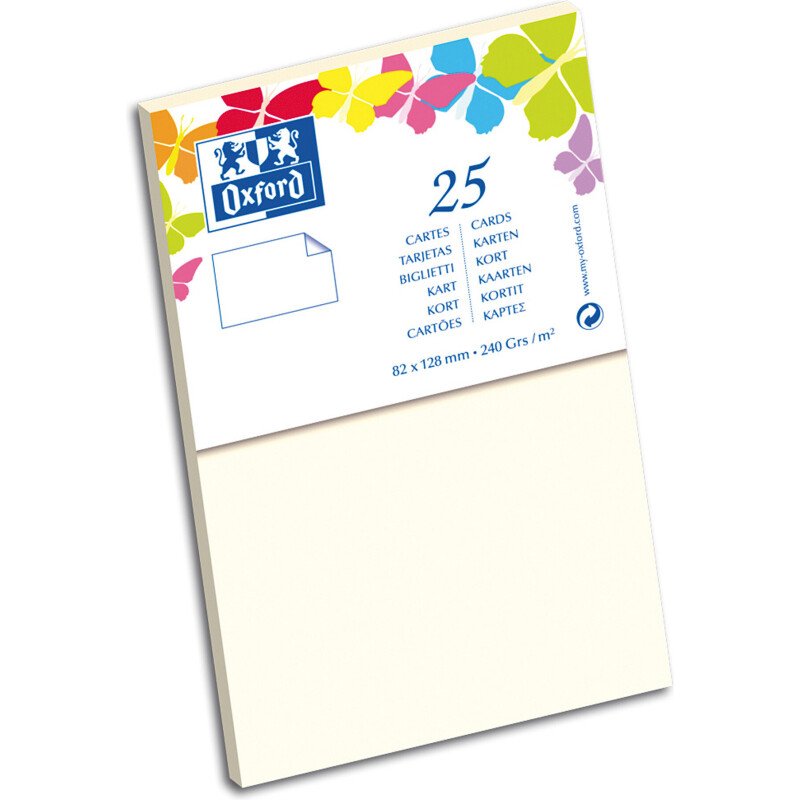 Carte de visite Oxford 82x128 x25 beige