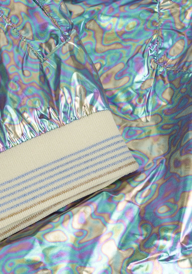 LIKE FLO metallic like flo  hooded summer jacket