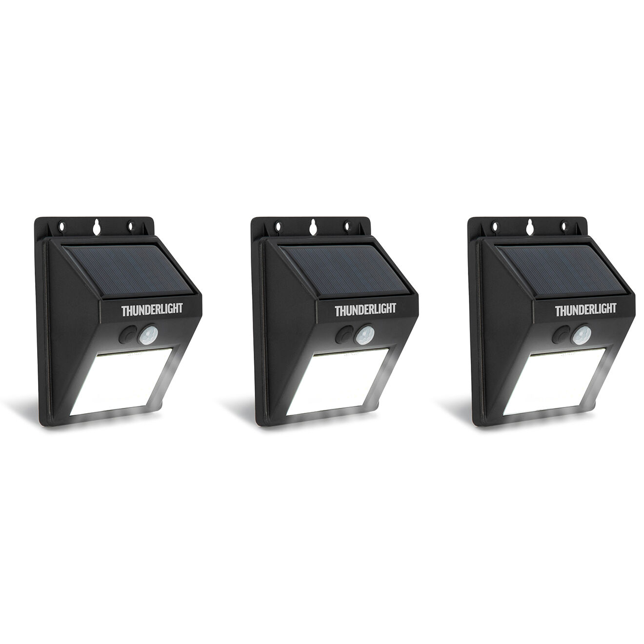 Pratik Garden 3 Thunderlight 63 LED solaires noirs - 10x5x12.8 cm
