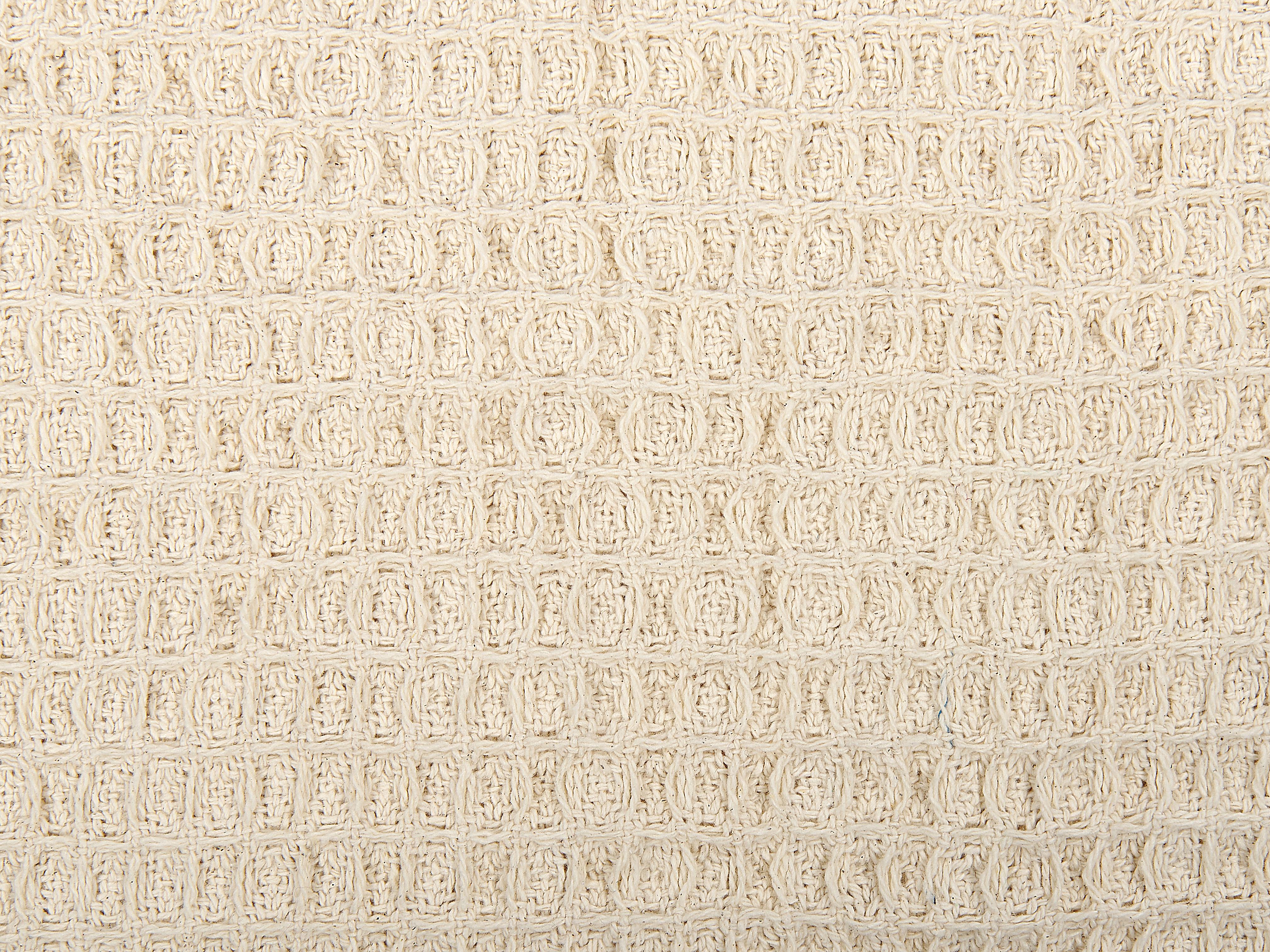 Plaid MALU Katoen 125 x 150 cm Lichtbeige