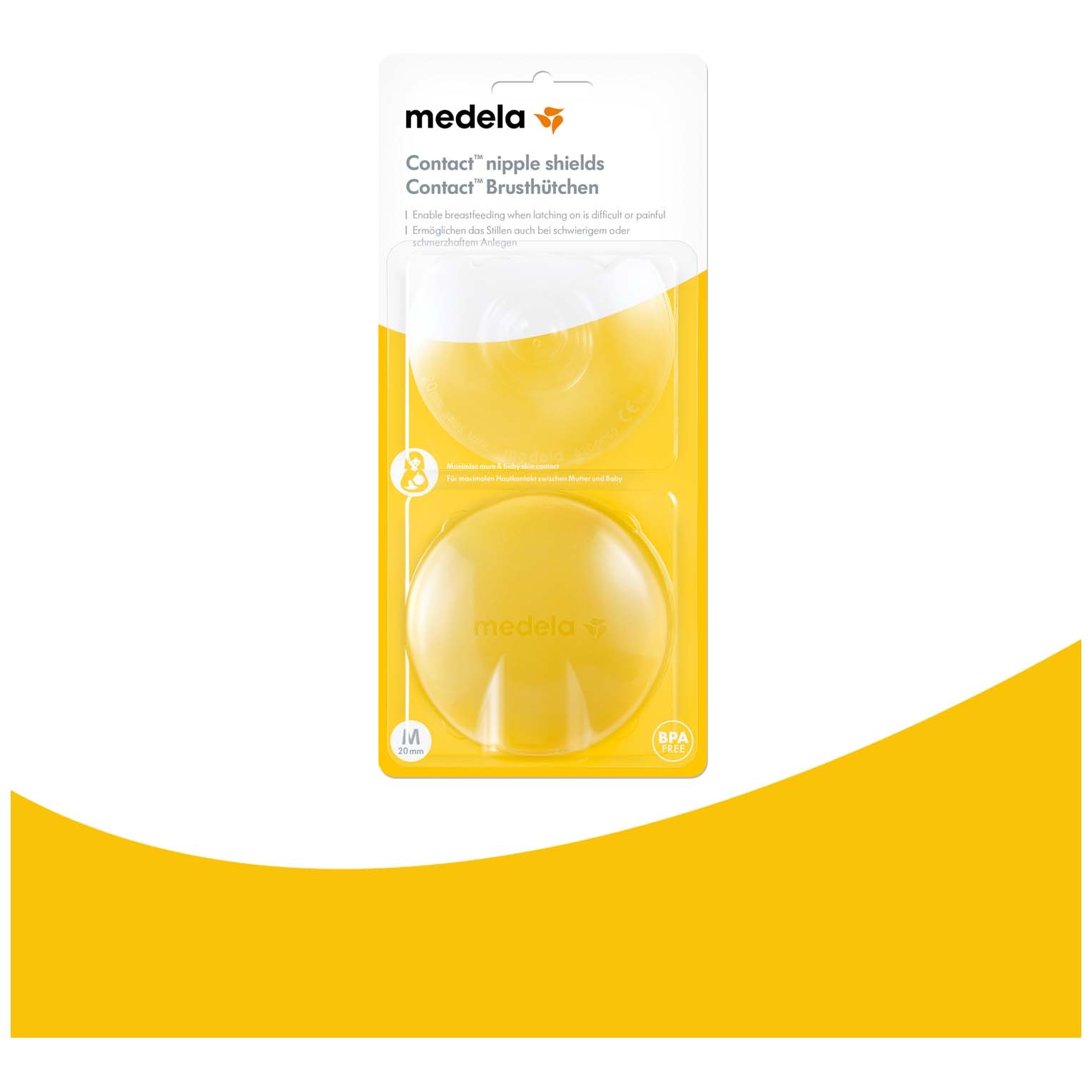 Medela Contact tepelhoedjes maat L