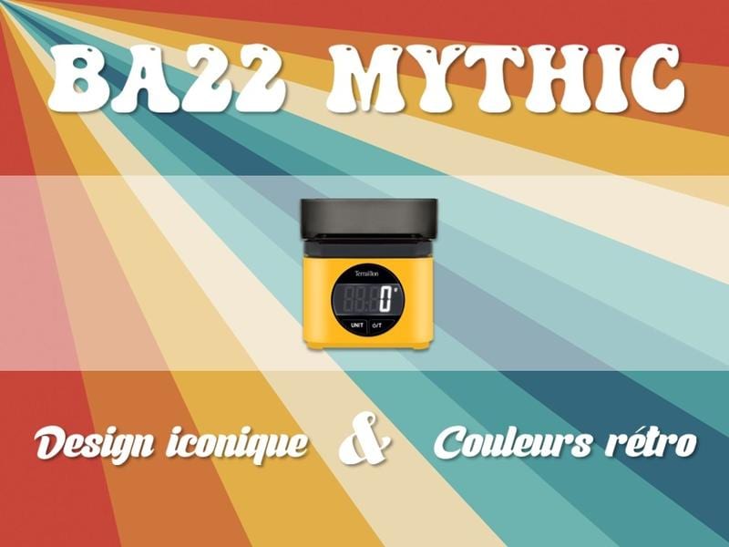 Terraillon Küchenwaage BA22 Mythic 70's Gelb Elektronische Waage