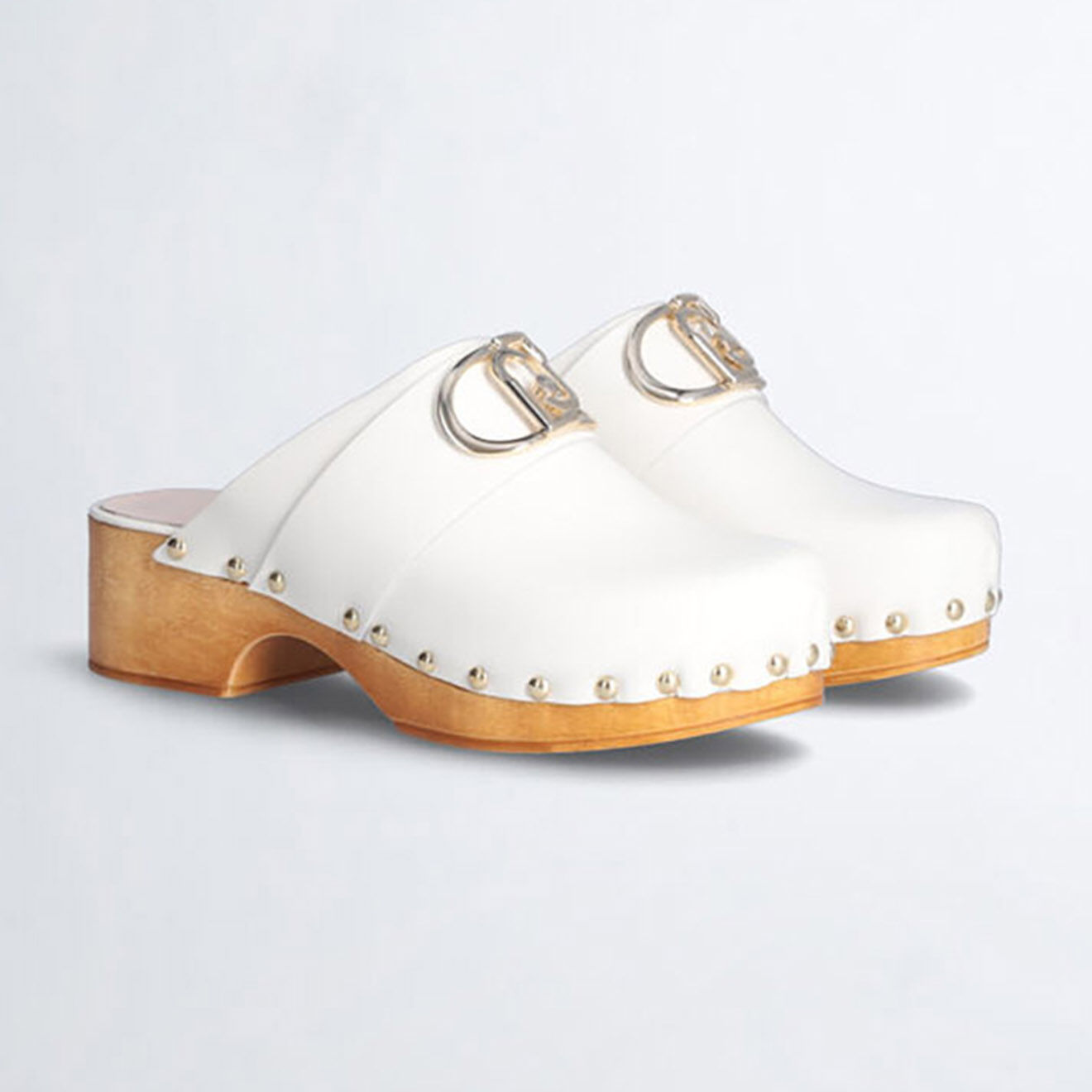 Liu-Jo Sabots en Cuir Nina blancs