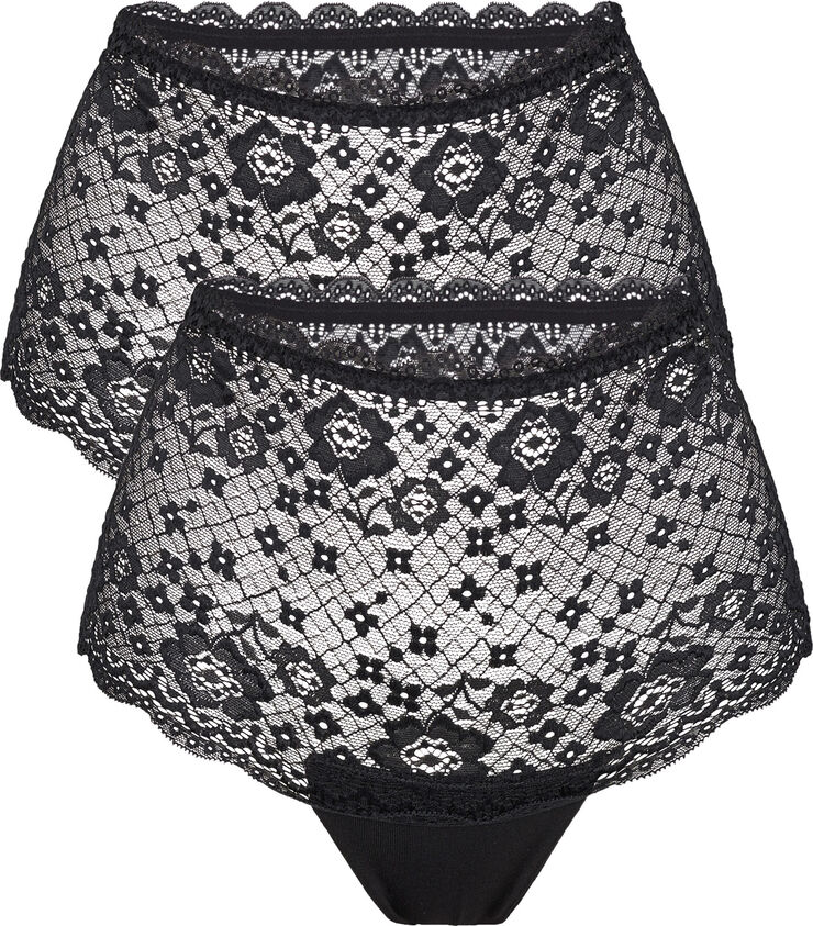Magasin du Nord Collection Lace Hipster - Mary 2 PK Sort