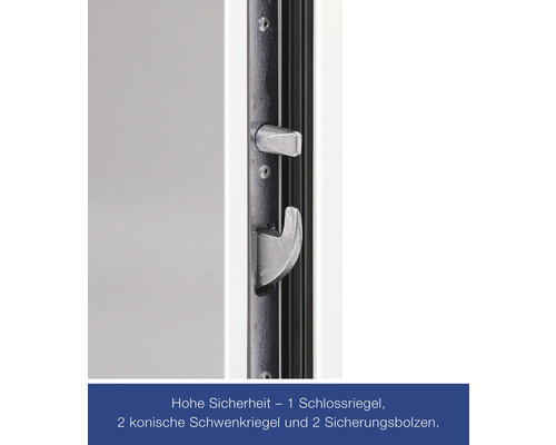 KSI Thermo46 veiligheidsdeur 1000x2100 mm DIN rechts RC2 incl. RVS langschildkrukgarnituur, profielcilinder
