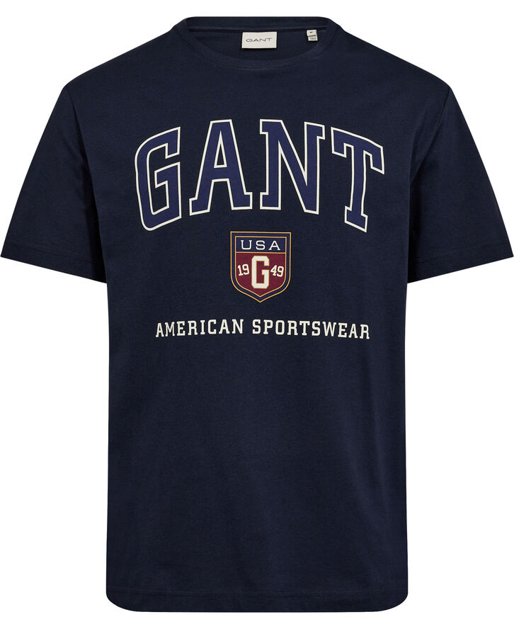 Gant GRAPHIC T-SHIRT Evening blue