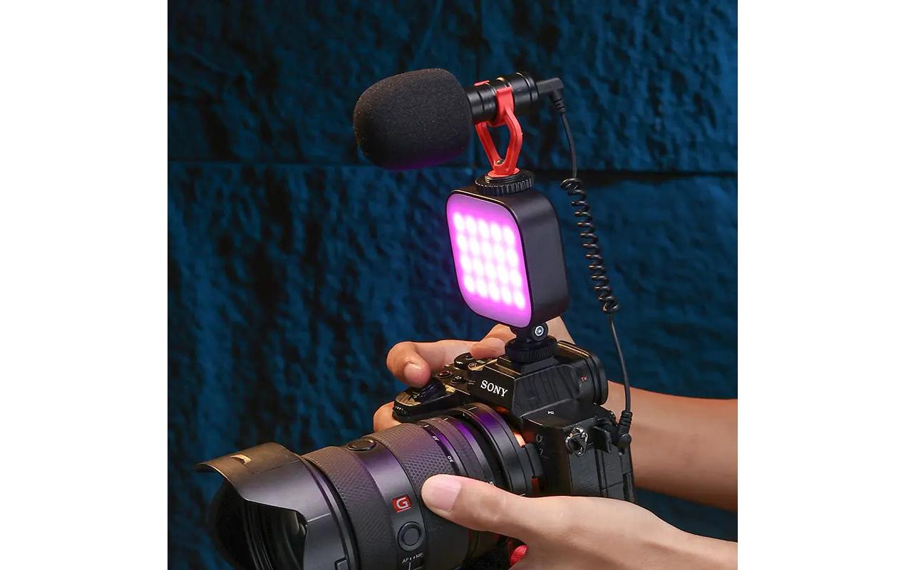 Videoleuchte U60 RGB SchwarzVielseitiges Mini LED Videolicht mit Display