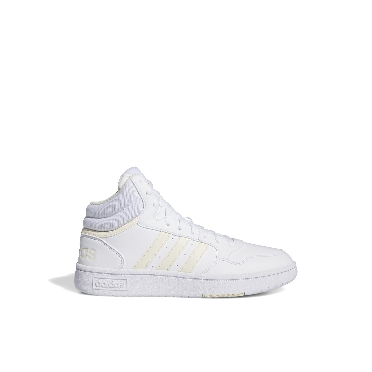 ADIDAS-Hoopsmid-tg.-Baskets de basketball - Talon plat - Blanc