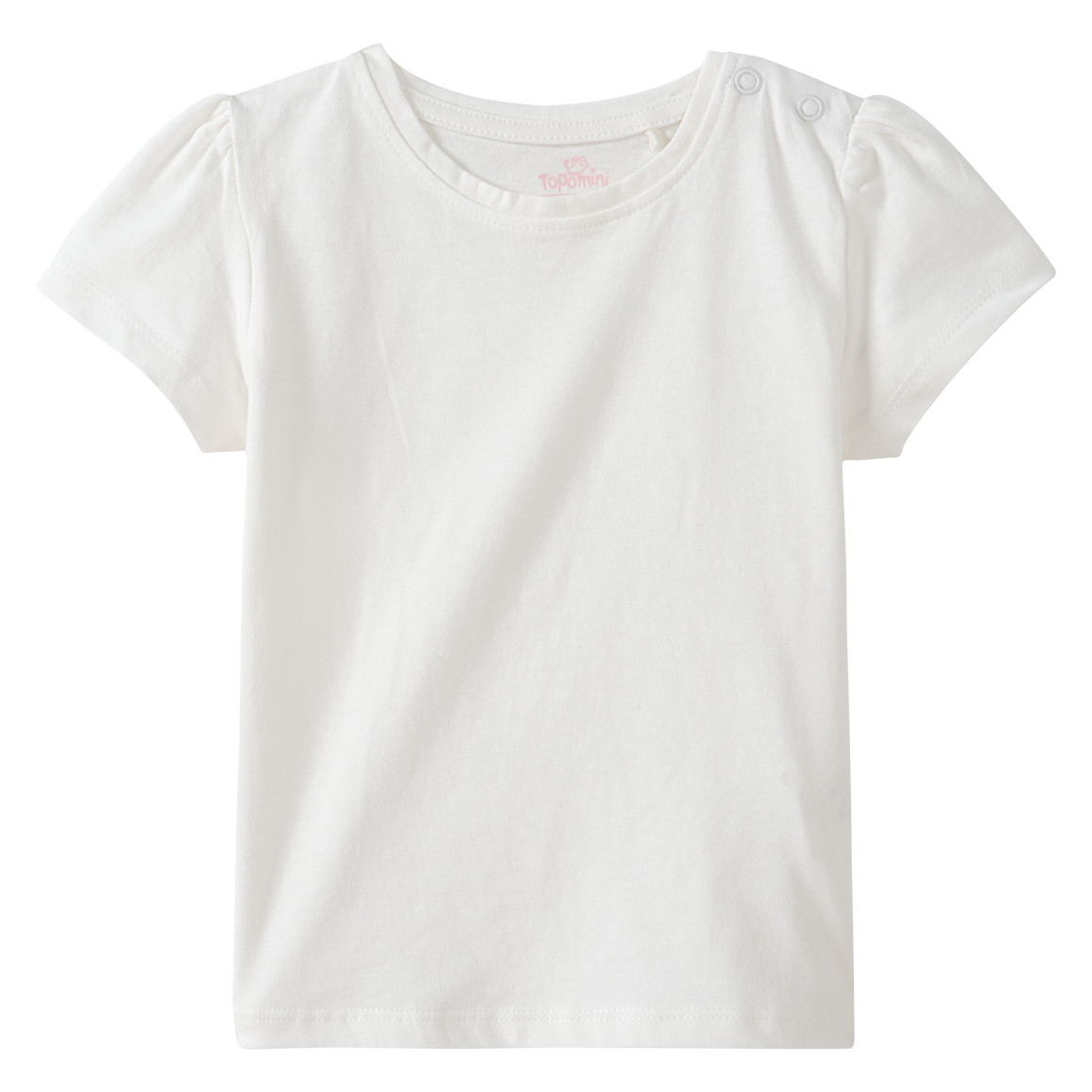 Topomini Baby Latzshorts und T-Shirt im Set hellbraun / weiss
