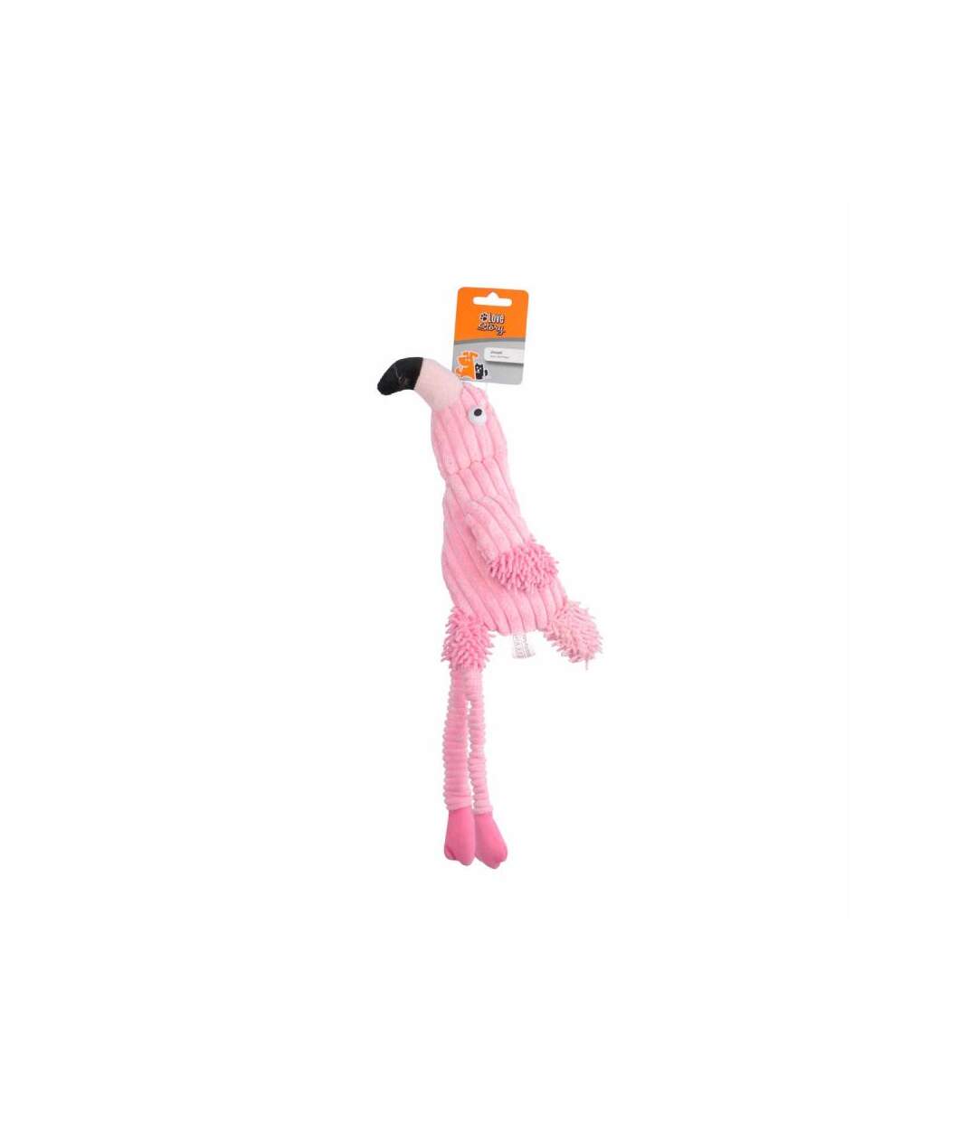 Paris Prix - Peluche Pour Chien flamant Rose 46cm Rose