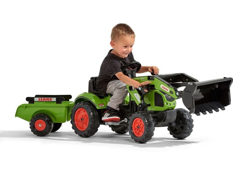 Falk Claas Traktor   Anh. M Baggerlader mit Anhänger