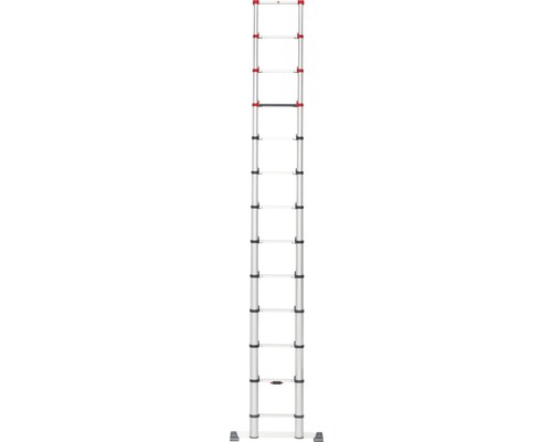 Hailo T80 FlexLine telescopische ladder, aluminium, 13 sporten, werkhoogte 4,5 m