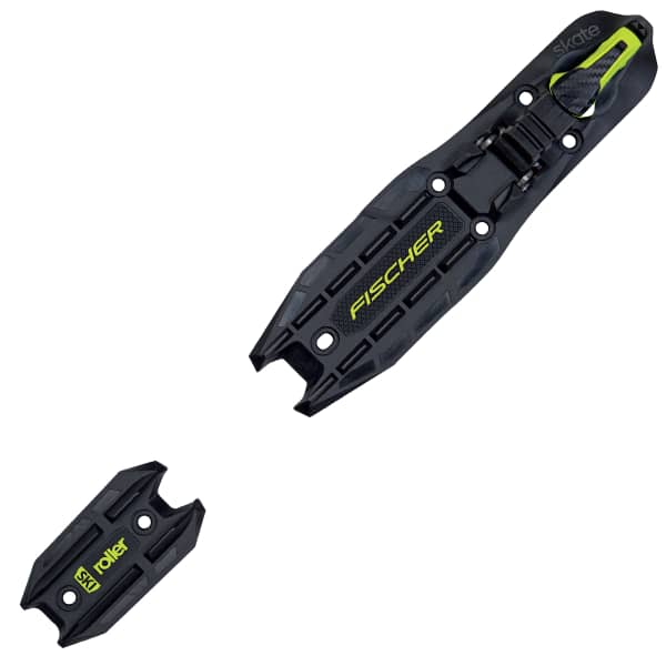 Fixation ski de fond FISCHER XC-BINDING ROLLERSKI SKATE BLACK NEON YELLOW