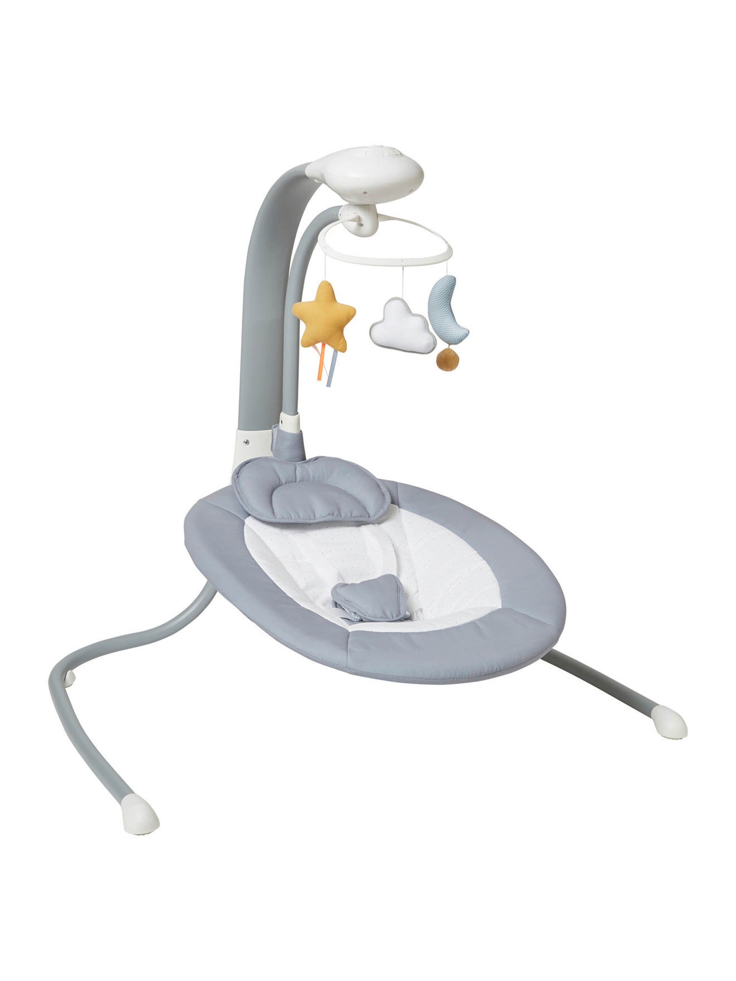 Vertbaudet Babywippe ASTRO'NEF PREMIUM mit Mobile grau