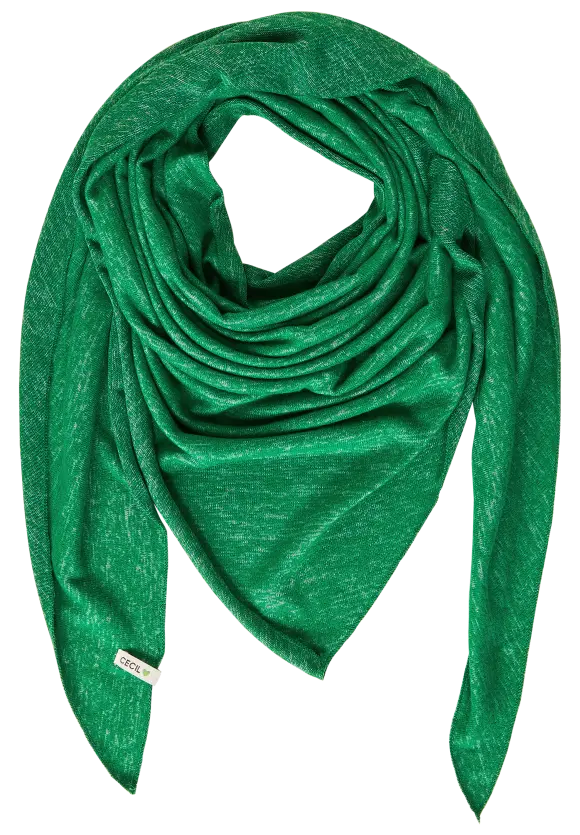 Softes Dreieckstuch - easy green melange