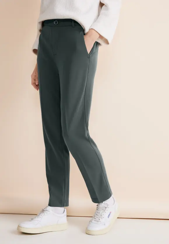 Casual Fit Chinohose - marshy green