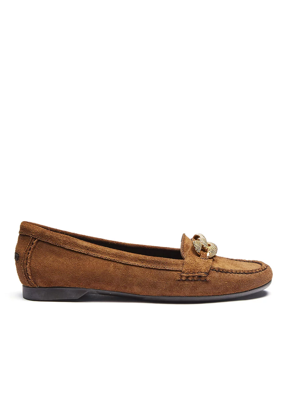 MOCASSIN R ROUND MOC VELOURS CHESNUT