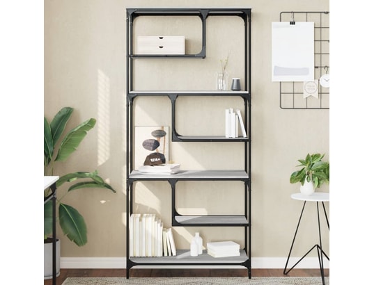 VIDAXL - Bibliothèque sonoma gris 81x36x176 cm bois d'ingénierie