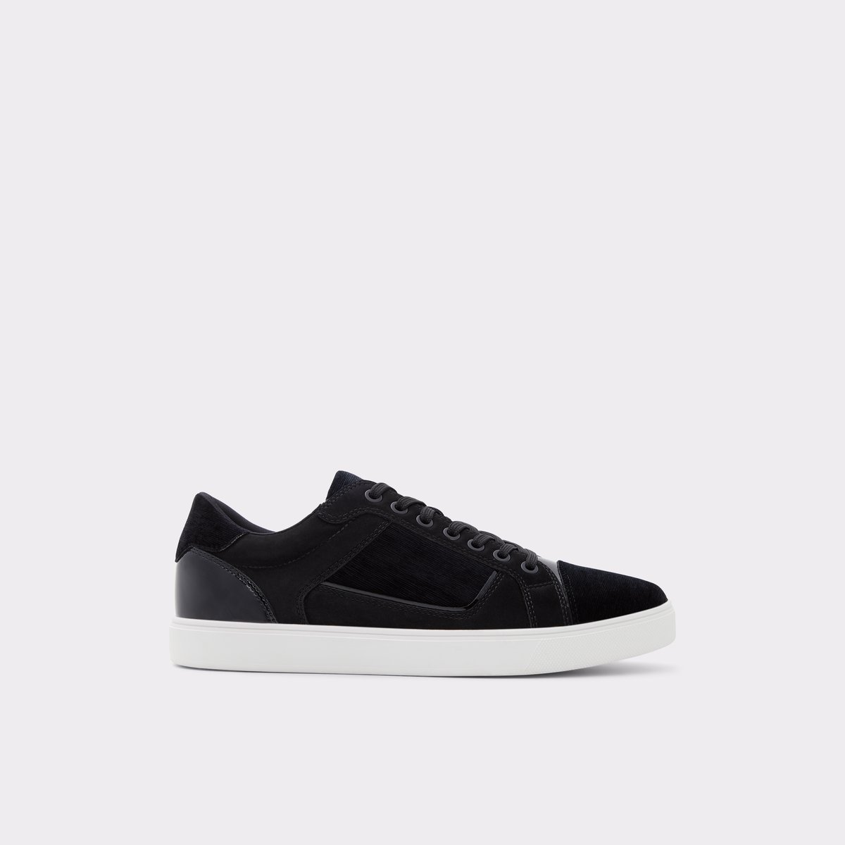 Popstep Black Textile Men Low top