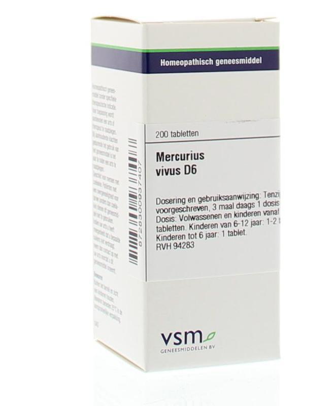 VSM Mercurius vivus d6 200tab