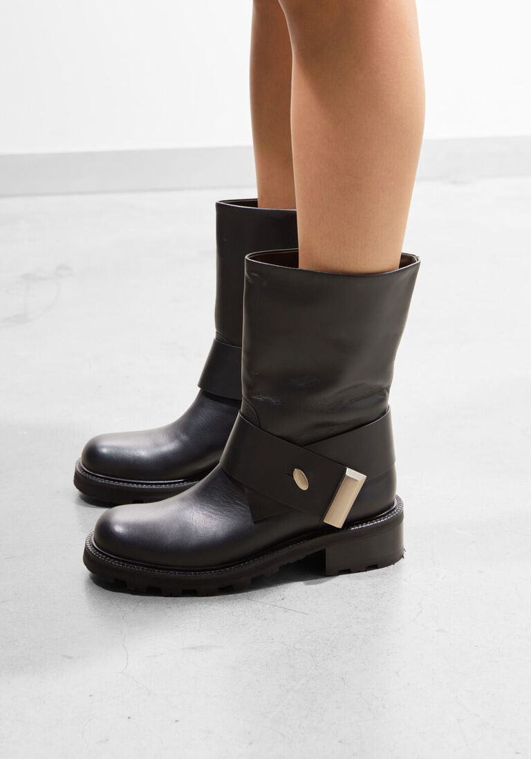 zwarte roberto festa biker boots emelin