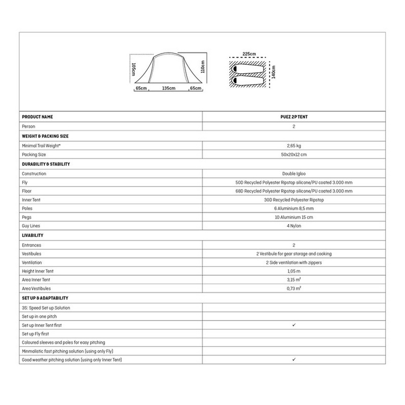 Salewa Puez 2P Zelt