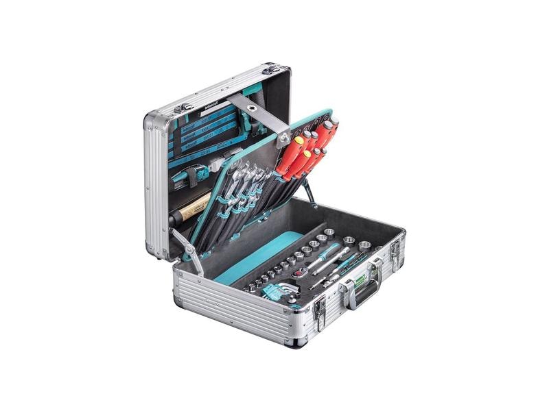 Technocraft Werkzeugkoffer Pro Box 127-teilig Alu-Werkzeugkoffer mit 3/8″ Steckschlüsselsatz