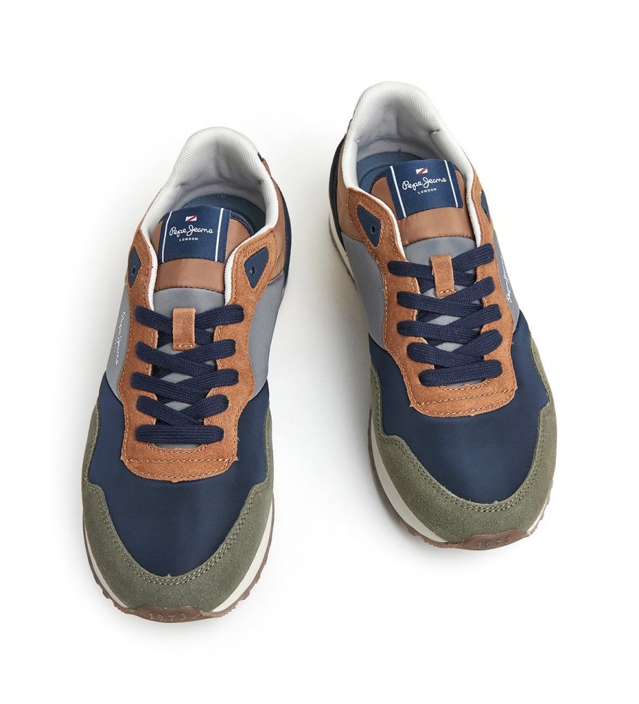 Tênis de couro multicolorido Pepe Jeans London Awake M
