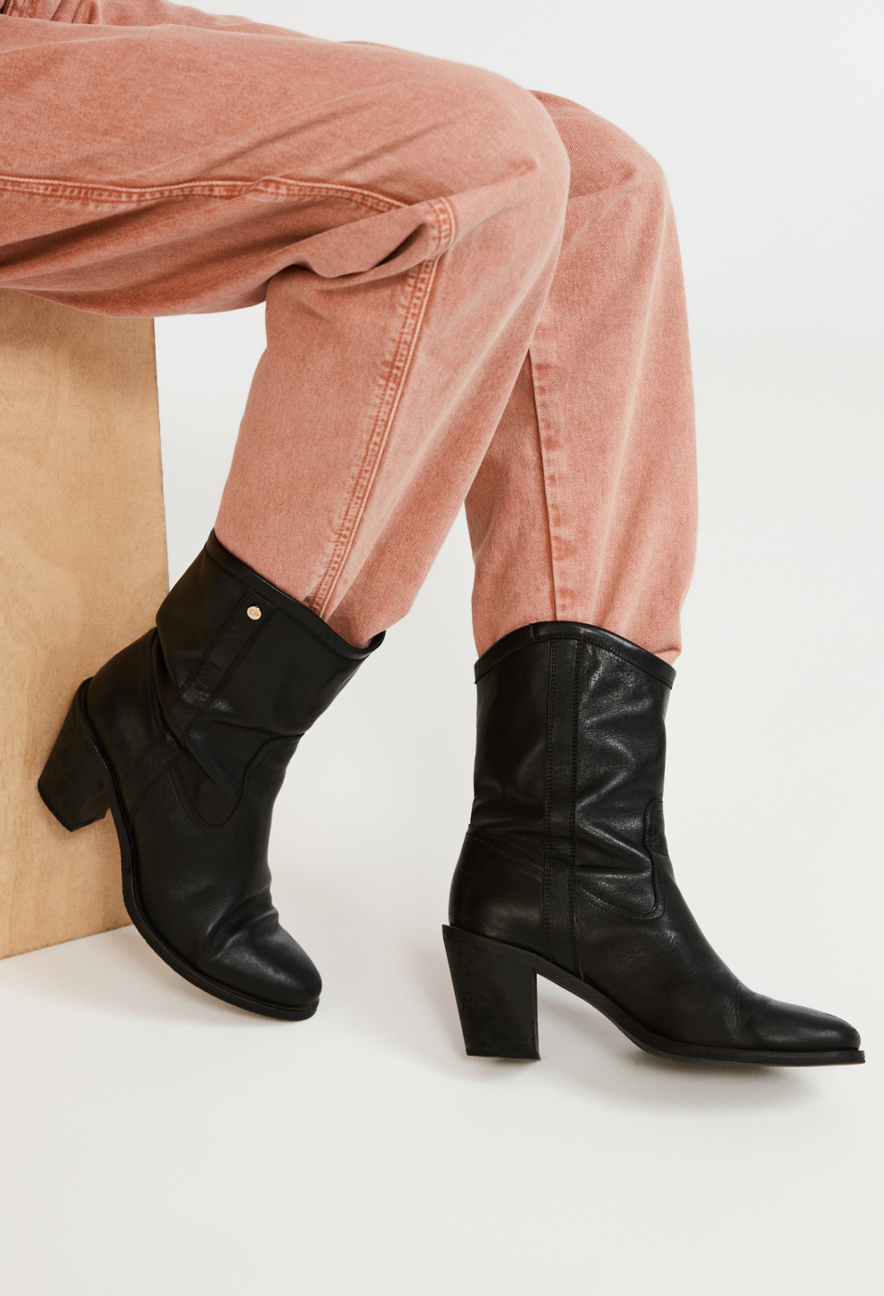 Bottines en cuir