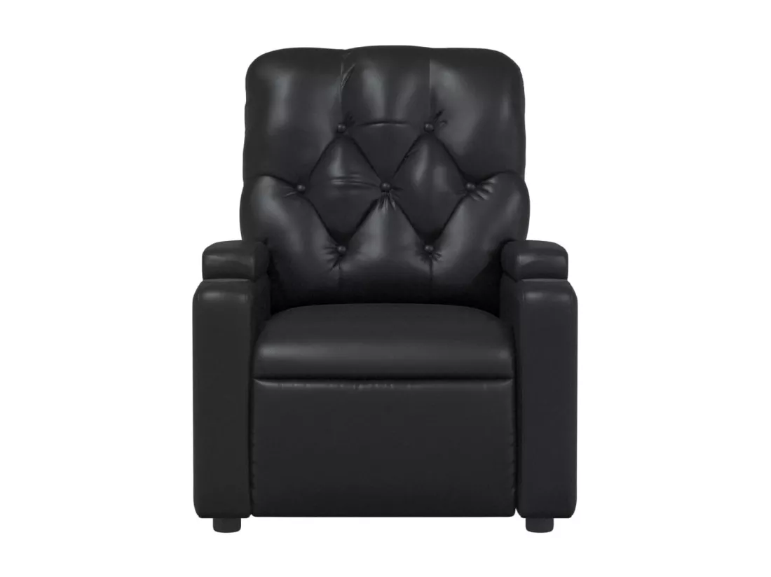 Fauteuil inclinable Noir Similicuir