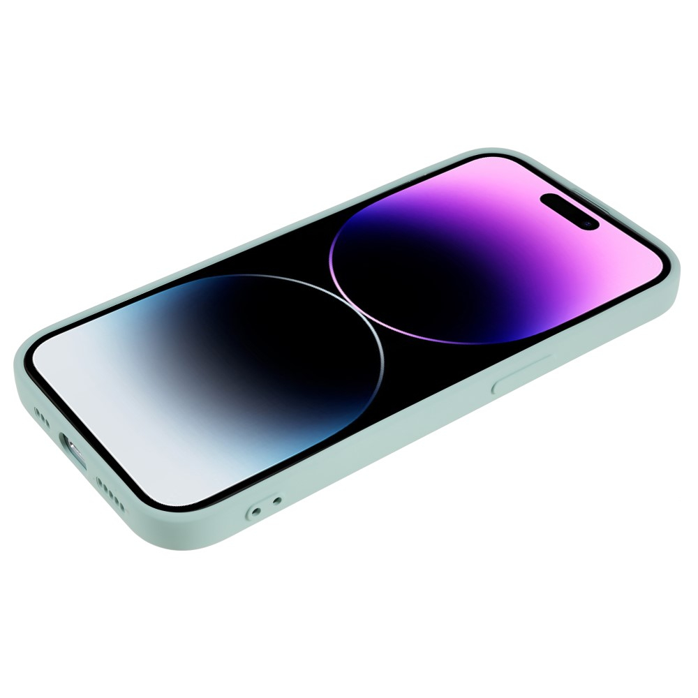 iPhone 15 Pro Gummi Case Hülle mit Kameraschutz - Türkis (Matt)