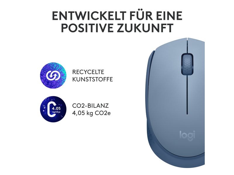 Logitech Mobile Maus M171 , kabellos Kleine Wireless-Maus für Links- & Rechtshänder mit bis zu 12 Monaten Batterielaufzeit
