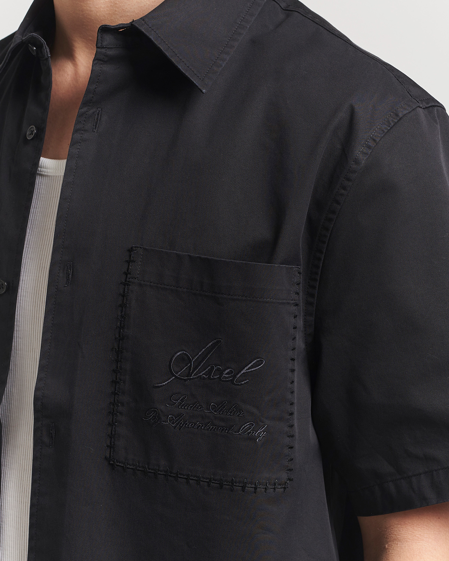 Axel Arigato Stitch Embroidered Shirt Black