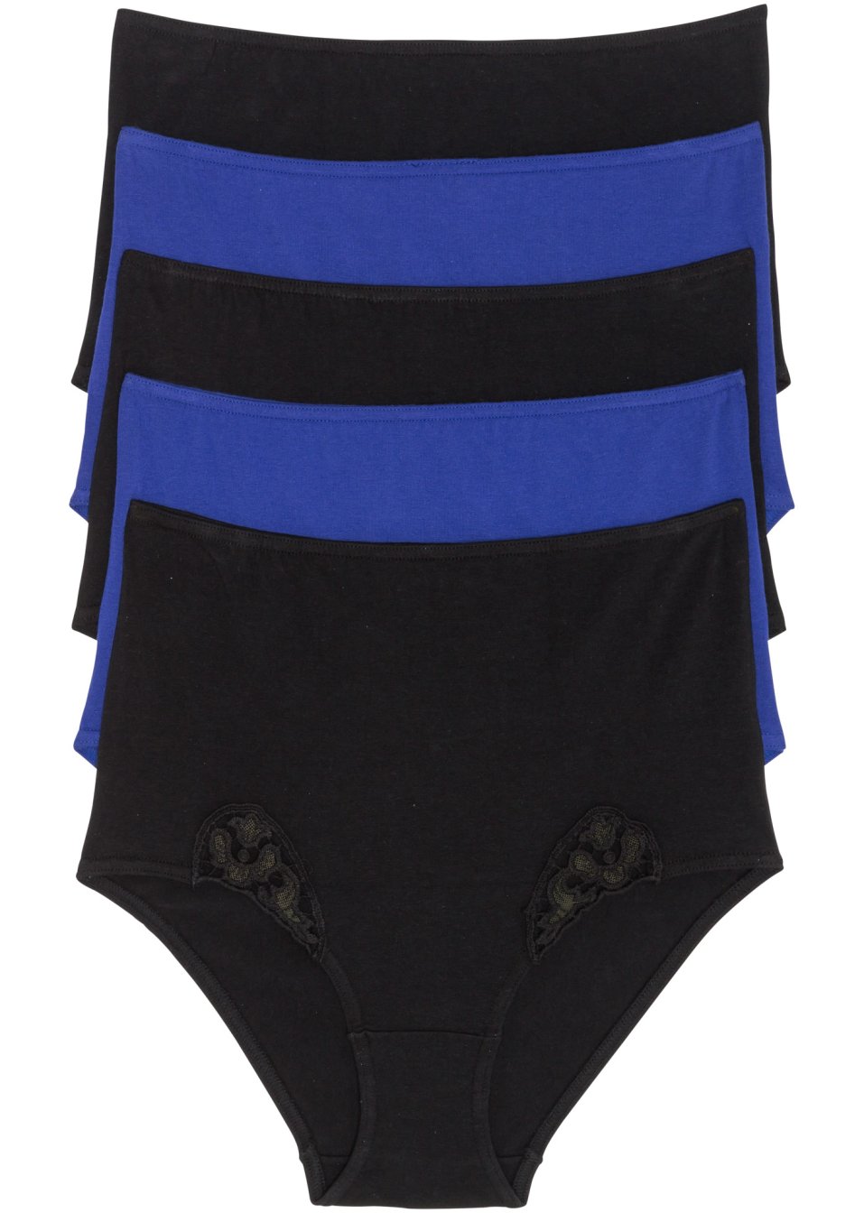 Lot de 5 slips taille haute