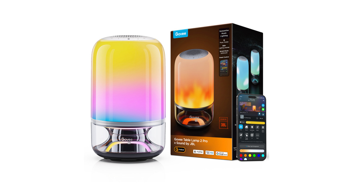 GoveeTable Lamp 2 Pro (Sound by JBL)  (Transparant)