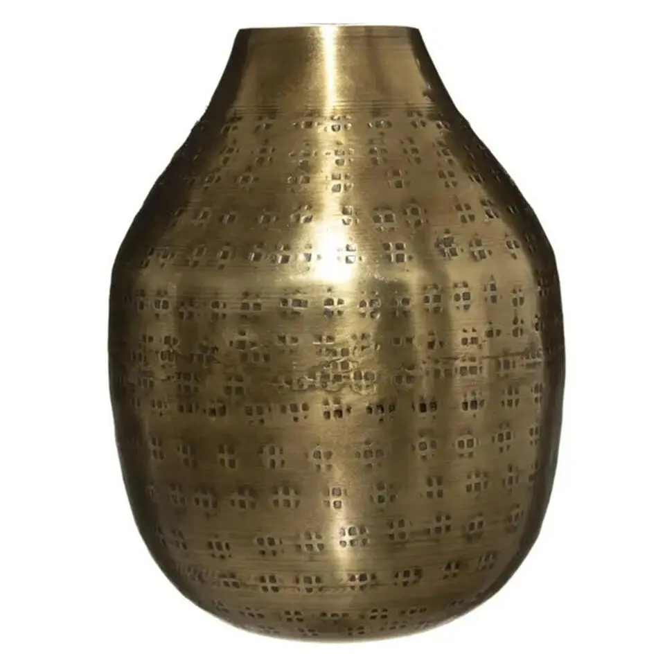 Atmosphera Bloemenvaas Emperor - goud - metaal - D10 x H15 cm